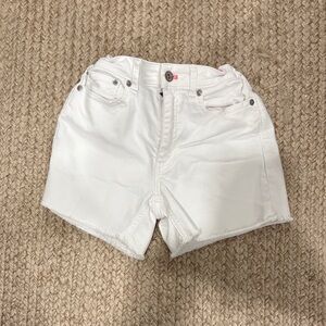 Girls Vineyard Vines White Denim Cutoff Shorts